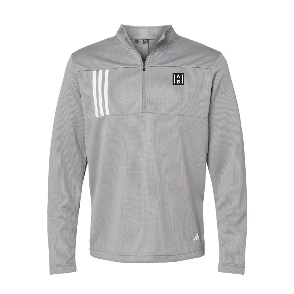 Custom Adidas 3-Stripes Double Knit Quarter-Zip Pullover