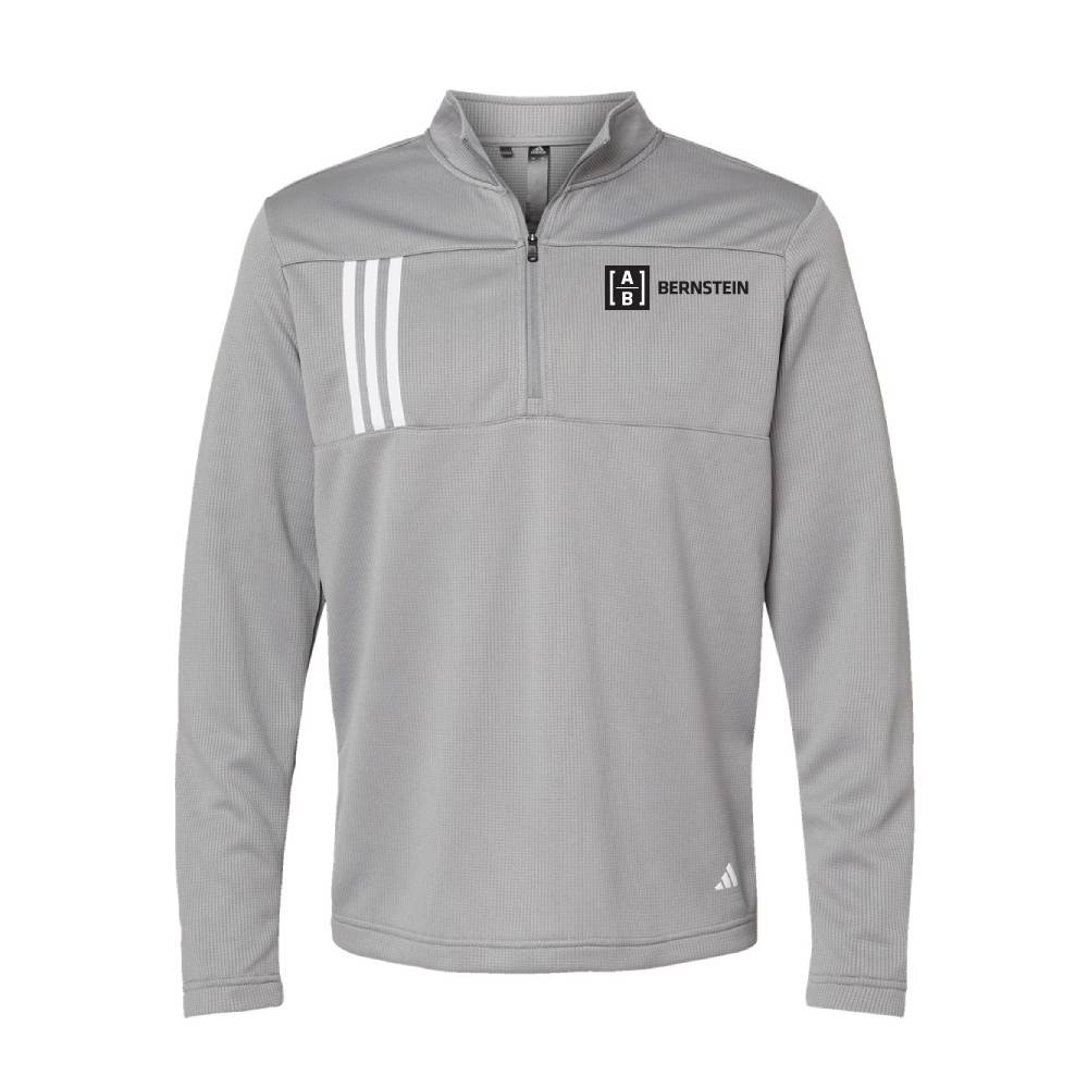 Custom Adidas 3-Stripes Double Knit Quarter-Zip Pullover