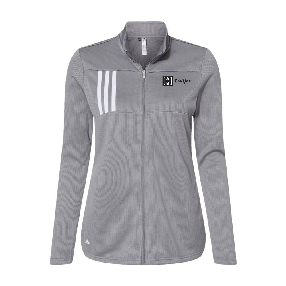 Custom Adidas Women's 3-Stripes Double Knit Full-Zip