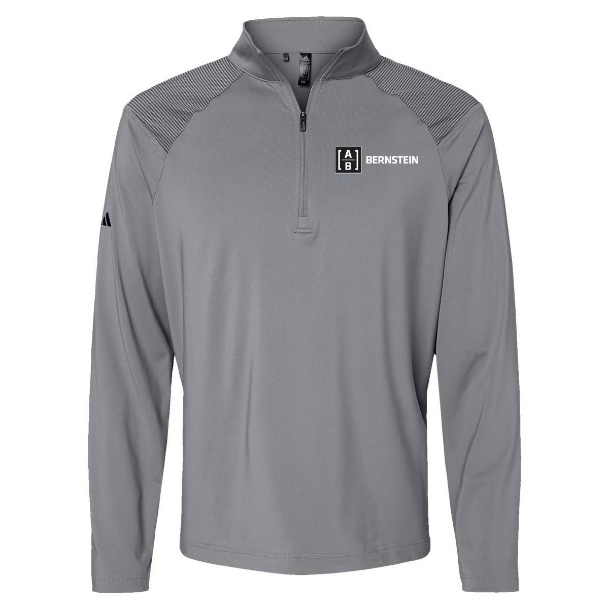 Custom Mens Adidas Lightweight Shoulder Stripe Qzip
