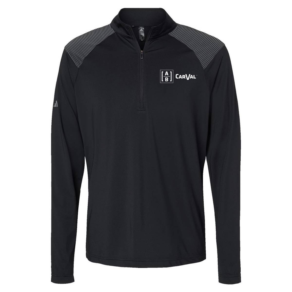 Custom Mens Adidas Lightweight Shoulder Stripe Qzip