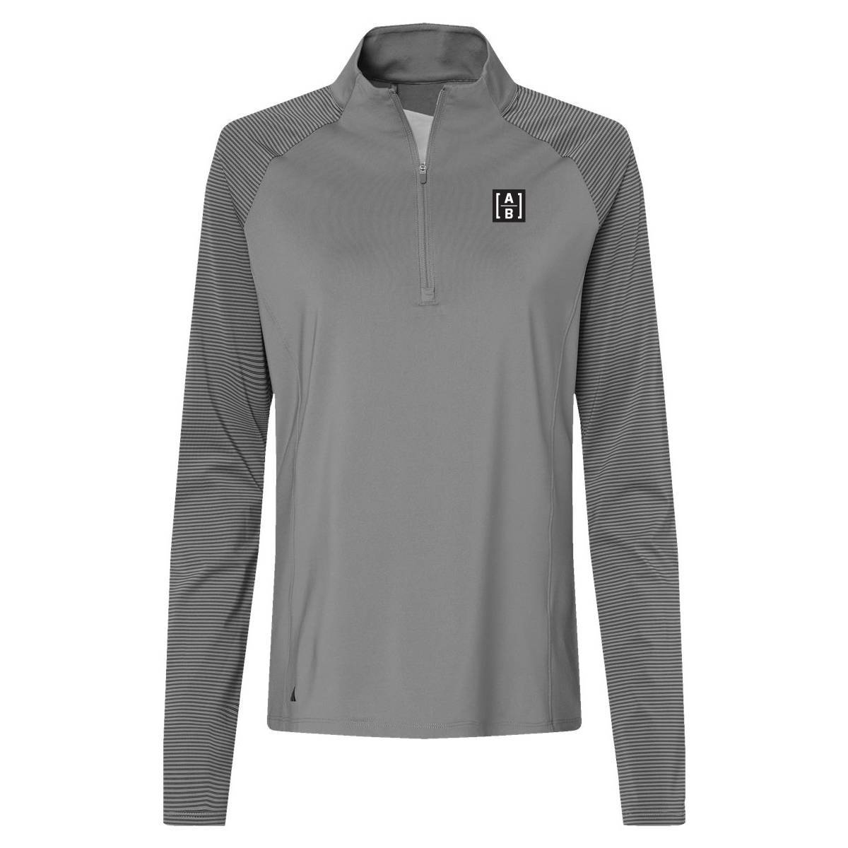 Custom Womens Adidas Lightweight Shoulder Stripe Qzip
