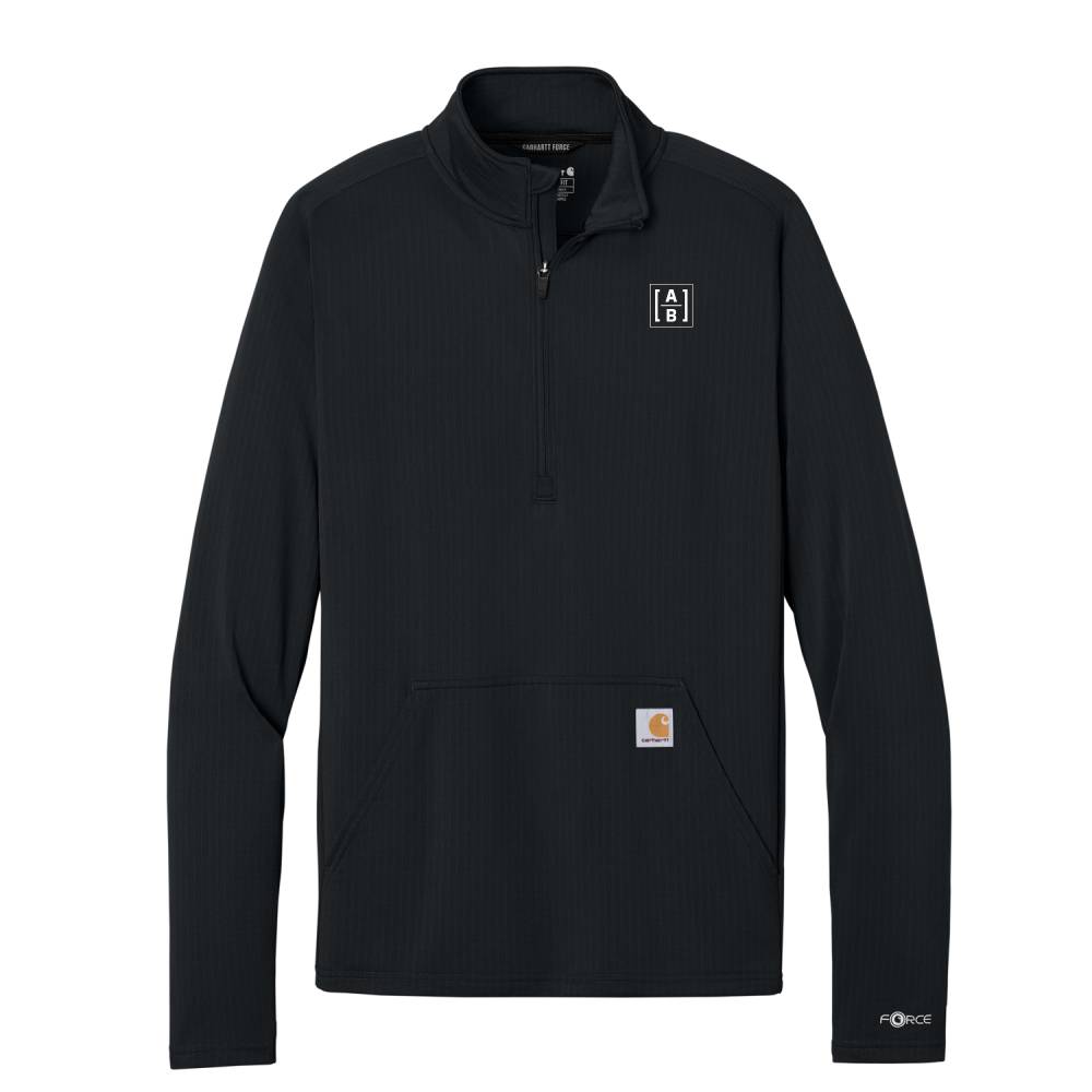 Custom Men's Carhartt Force 1/2-Zip Grid Fleece