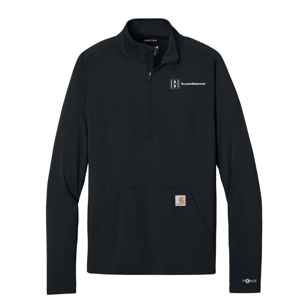 Custom Men's Carhartt Force 1/2-Zip Grid Fleece